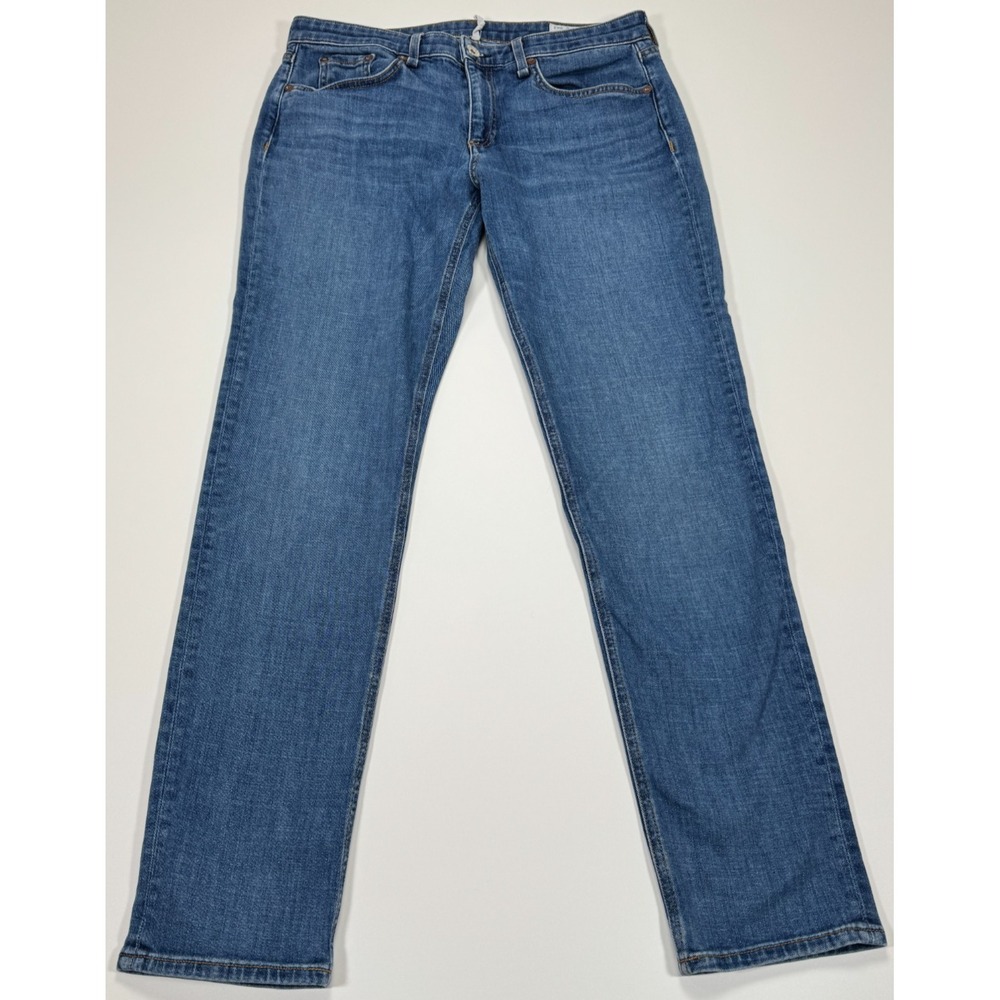 rag & bone Dre Jeans Womens 27 32x29 Mission CL Blue Low Rise Boyfriend Stretch
